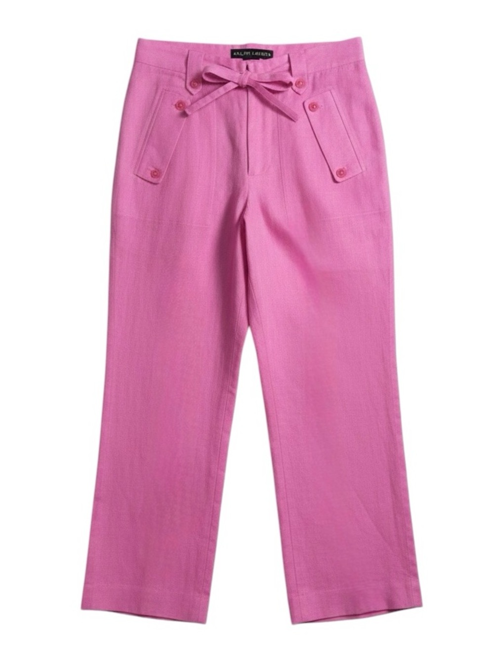 Black Label Ralph Lauren‎ Pink Linen Pants Size 6
